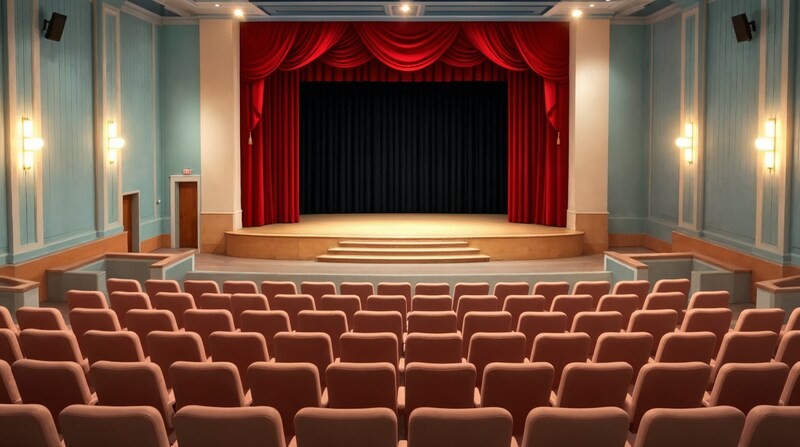Imagen conceptual de Teatros y auditorios, generada con Magnific; no representa un establecimiento o lugar real.