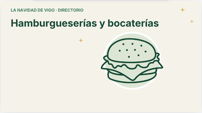 Hamburgueserías y bocaterías