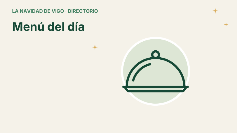 Menú del día